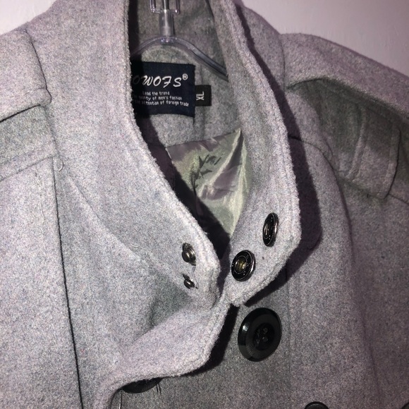 AOWOFS Winter Wool Pea Coats Overcoa Size XL/EL - Picture 2 of 7